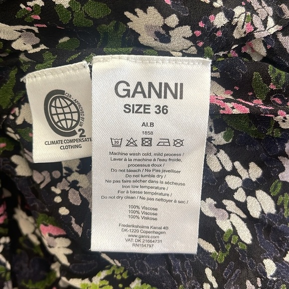 Ganni Blouse Size 36 - Picture 5 of 5
